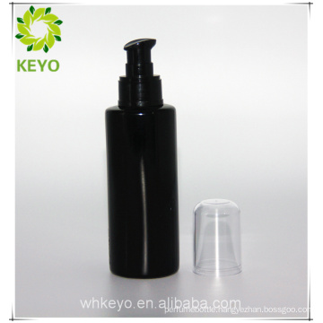 Glass material and screen printing surface handling olive oil glass bottle serum pump bottle 100ml for cosmetic packing